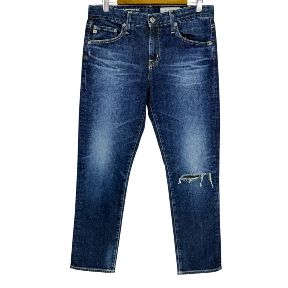 AG Adriano Goldschmied The Ex-Boyfriend Slouchy Slim Distressed Jeans‎ Size 27